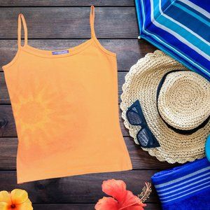 Orange Sorbet Sun Burst Tank Top